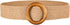 VALICLUD Elastic Wide Tan Belt Women Straw Rattan Waist Band with Wood Buckle for Women Ladies Dresses Jeans Belt Vintage Accessory Waistband Wais...