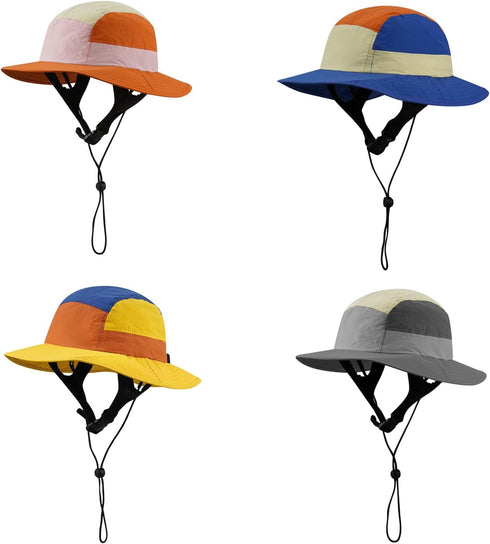 CLAPE Surf Bucket Hat with Strap Waterproof Sun UPF 50+ Bucket Hat Packable Brimmed Boonie for Women Men...
