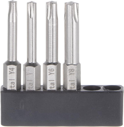 Y4-Y8 Tri-point Screwdriver Bit Set 1/4" Hex Shank 2" Length Magnetic Y Type Screw Driver Power Tool...