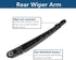 Rear Windshield Wiper Arm & Wiper Blade Set for Ford 2008-2012 Escape & 2008-2012 Mercury Mariner SUV Replacement OEM Number 8L8Z17526C, 8L8Z-1752...