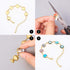 PH PandaHall 10pcs Adjustable Bracelet Chain, 12mm Bracelet Bezel Settings for Jewelry Making with 6 Tray Blank, 60pcs 12mm Clear Glass Cabochons ...