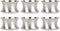 DII Decorative Assorted Silver Napkin Ring Set, One Size, Beaded Silver, 6 Count...