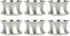 DII Decorative Assorted Silver Napkin Ring Set, One Size, Beaded Silver, 6 Count...