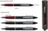 Pilot Japan Frixion Ball Knock Zone Gel Ink Ballpoint Pen Deep Red 0.5mm Black Ink LFBKZ-2SEF-DR Japan Import With Original Stylus Ballpoint Touch...