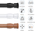 AIZESI Spring Tension Curtain Rods Short Tension Rod (Black,17" to 28"-2Pcs)...