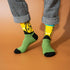 BISOUSOX Men's Dress Socks Funny Fun Colorful Crazy Funky Crew Socks for Men Novelty Happy Cotton Size 9-12...