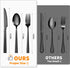 Portable Travel Utensils with Case, Black Stainless Steel Reusable Silverware Set for Lunch Work School Camping Picnic, Durable Travel Cutlery Set...
