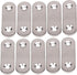 BQLZR Stainless Steel 2 Holes Flat Corner Brace Plate Connector 47x15.5x5mm Pack of 10...