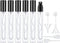 Lil Ray 10ml Perfume Atomizer for Men & Women. Refillable Glass Spray Bottle. Portable Fragrance Bottle for Travel,Party (6PCS)...