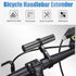 VGEBY Handlebar Extender, Aluminum Alloy Handlebar Extension Bracket Bike Lamp Phone Holder Rack (Black 10cm Carbon Tube) Bike Handlebar Extender ...