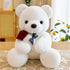 9.8'' Teddy Bear with Rose, Soft Plush Bear Doll Stuffed Animal Toys Valentines Day Decor Gifts for Her/Girlfriend Lover Mom Kids (White)...