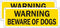 Beware-of-Dog-Sign-for-Fence 2 Pack 10 x 3.5 inches Beware of dog sign for Yard Door No Fade Aluminum Weatherproof Long Lasting Red Ink (10 x 3.5,...