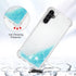 for Samsung Galaxy A14 5G Case with Tempered Glass Screen Protector, Women Girls Glitter Bling Floating Liquid Cute Soft TPU Protective Phone Case...