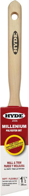 Hyde Millenium Angled Sash Paint Brush, Flat, Soft Polyester SRT with Wood Handle, 1 1/2 Inch, 47370...