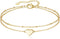 EVER FAITH Women's Heart Figure 8 Infinity Anklets Sparkly White Cubic Zirconia S925 Adjustbele Link Bracelet Jewelry...