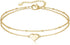 EVER FAITH Women's Heart Figure 8 Infinity Anklets Sparkly White Cubic Zirconia S925 Adjustbele Link Bracelet Jewelry...