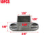 MY MIRONEY 10PCS 1.26" x 1.26" Square Post Flange Base Aluminum Alloy Floor Mount Post Flange Hardware Deck Railing Bracket for Fence or Deck...