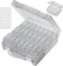 Clear Bead Organizer Box, 24Pcs Small Plastic Bead Storage Containers, Mini Rectangle Storage Boxes with Hinged Lids for Beads Seeds Jewelry Rhine...