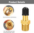 GODESON 1/8" NPT Tank Valve, Anti-Corrosion Brass Schrader Valve with 1/8" Male NPT and Caps, Air valve Using with Air Compressor Tanks (Pack of 2...