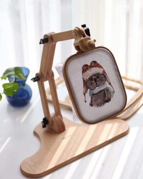 Nurge Beige Medium (No:3) Plastic Square Embroidery Hoop, Cross Stitch Hoops, Punch Needle Hoop , DIY Craft Sewing,ABS Plastic Embroidery Hoops...