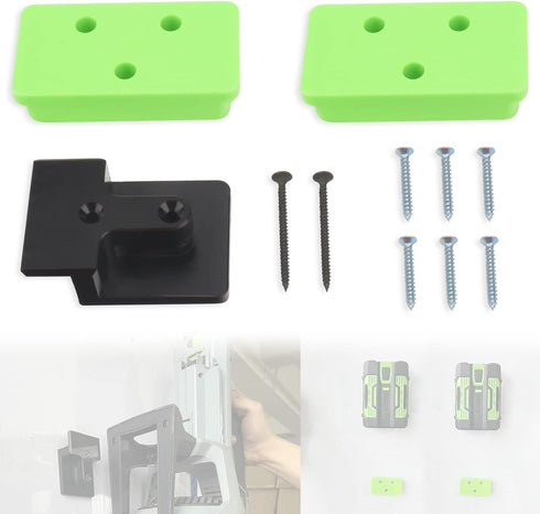 DECKMAN 1 x Leaf Blower Wall Mount | Holder | 2 x Battery Holders Compatible with EGO Leaf Blower/Battery, Blower Wall Mount for EGO 530 615 650 C...