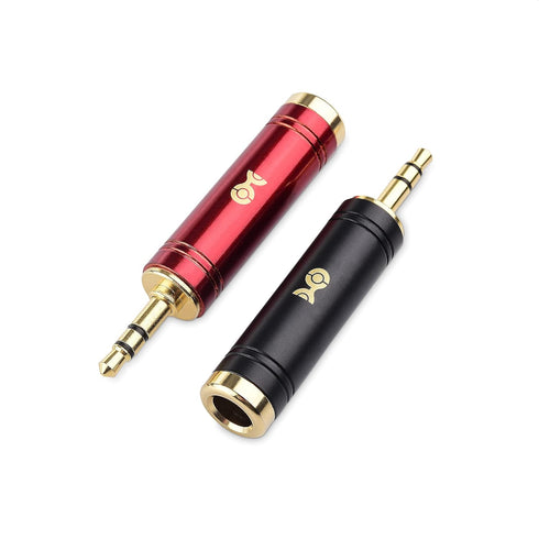 Cable Matters 2-Pack 3.5mm to 1/4 Adapter, 1/8 Male to 1/4 Female Microphone Adapter Jack, 6.35mm to 3.5mm Headphone Jack Adaptor...
