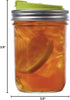Jarware Mason Jar Drink Lid, Wide Mouth, Green...