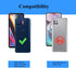 Androgate Compatible with Moto One 5G Case, Motorola One 5G UW Case, with Tempered Glass Screen Protectors, Military-Grade Metal Ring Kickstand 22...