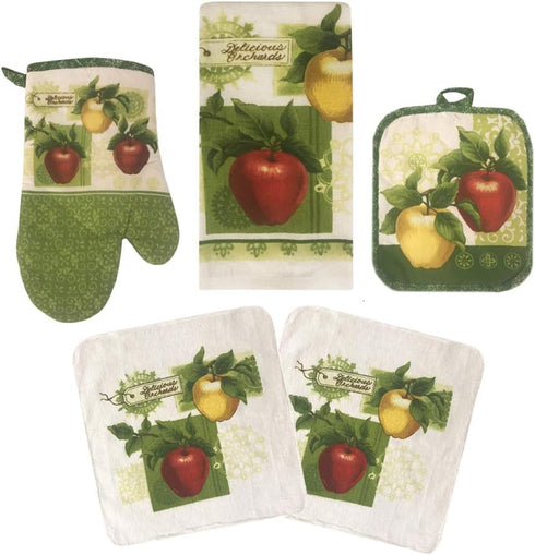 Oven Mitts and Pot Holders - Kitchen Towels and Dish Cloths Sets - Oven Mitts - Tea Towels - Dish Cloths Set
