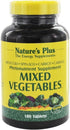 Natures Plus Mixed Vegetables - 1300 mg, 180 Vegetarian Tablets - Powerful Whole Foods Phytonutrient Supplement, Promotes Overall Health - Gluten-...
