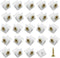 Drawer Reinforcement Repair Kit for Furniture Sagging Drawer, Fixing Repair Wedges, Brackets Plastic Angle Code Bracket Fastener(50PCS)...