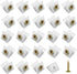 Drawer Reinforcement Repair Kit for Furniture Sagging Drawer, Fixing Repair Wedges, Brackets Plastic Angle Code Bracket Fastener(50PCS)...