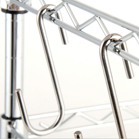 24 Pack 3 inch Heavy Duty S Hooks Pan Pot Holder Rack Hooks Hanging Hangers S Shaped Hooks for Kitchenware Pots Utensils Clothes Bags Towels Plant...