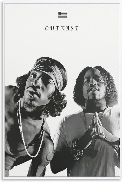 Outkast 1 Canvas Poster Bedroom Decoration Landscape Office Valentine's Birthday Gift Unframe-style12x18inch(30x45cm)...
