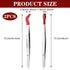 2 Pieces Tweezers with Rubber Tips Stainless Steel Flat Tip and Tip Tweezers, PVC Rubber Coated Tweezers Non Marring Long Tweezers Tools for Lab S...