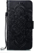 LEECOCO for Galaxy S10e Case Mandala Embossing Luxury PU Leather Flip Notebook Wallet Bookstyle Magnetic Stand Card Slot Folio Bumper Protection C...