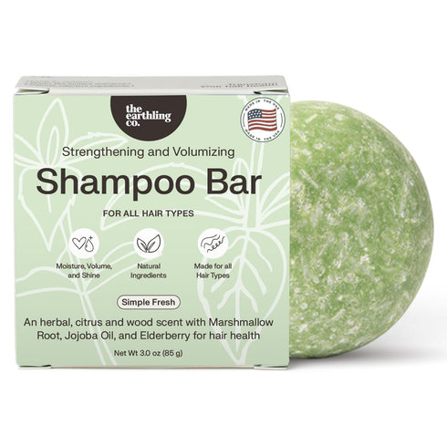 The Earthling Co. Shampoo Bar - Promote Hair Growth, Strengthen & Volumize All Hair Types - Paraben & Sulfate Free formula with Natural, Vegan Ing...