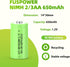 NiMH 2/3AA Rechargeable Battery 1.2V 650mAh Button Top Batteries for Garden Solar Light Pathway Lights(Not AA and AAA Battery) (8 Count (Pack of 1...