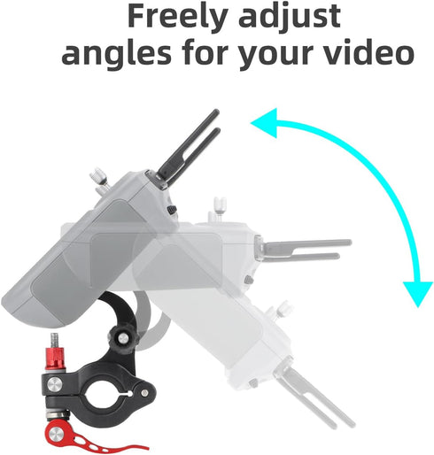Aluminum Bike Handlebar Mount for DJI RC 2 Remote Controller and Action Cameras...