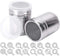 2Pcs Sugar Shaker Stainless Chocolate Shaker Cocoa Flour Icing Sugar Powder Coffee Sifter Lid Shaker+16Pcs Coffee Stencils Template Duster Spray...