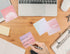 600 Pcs Watercolor Theme Self Sticky Note Pads, Adhesive Sticky Notes, 12 Styles Self-Stick Notes, Self-Adhesive Memo Pads for Reminders, Study, W...