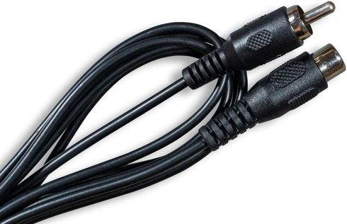 Standard RCA Composite Video Cable M/F, 6', 28AWG Audio Cable, Black (ZCAAFFMF-06)...