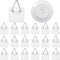 Sawysine 40 Pack Invisible Adhesive Plate Hanger Vertical Plate Holders for Pictures Wall Art Decor Supplies, 1.25 Inch...