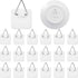 Sawysine 40 Pack Invisible Adhesive Plate Hanger Vertical Plate Holders for Pictures Wall Art Decor Supplies, 1.25 Inch...