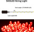 500 LED Christmas Light Red, Indoor String Light Plug in Twinkling Hanging Tree Lights Fairy Light for Party, Bar, Bedroom, Outdoor Xmas Tree Deco...