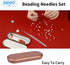 Beading Needles Set Include 60 Pcs Long Straight Beading Thread Needles + 10 Pcs Big Eye Beading Needles, Embroidery Needles with Needle Box, Thim...