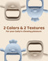 2 Packs Baby Teething Toy for 0-6 6-12 Months, Food Grade Silicone Teething Mitten, Anti Dropping Wrist Hand Teethers Baby Chew Toys for Sucking N...