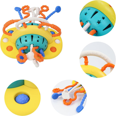 Baby Toys Silicone Suction Cup Toy for High Chair Toddler Sensory Toys for 6 12 Month Baby Montessori Toy for 1 Year...