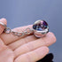 Zodiac 12 Constellations Charm Luminous Crystal Ball Pendant Key chain...