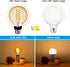 6 Pack G25/G80 Globe LED Light Bulbs, 6W Dimmable 60 Watt Equivalent LED Edison Bulbs, Warm White 2500K, 600LM, E26 Base, Clear Glass Edison LED B...